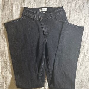 Abercrombie & Fitch The 90s slim straight ultra High Rise Jeans - Black size 25